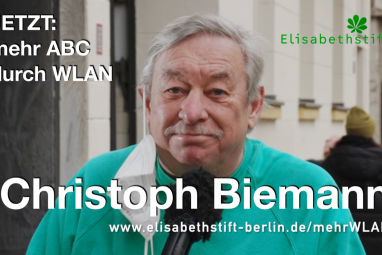 Christoph Biemann setzt sich für Elisabethstift ein | Elisabethstift Berlin