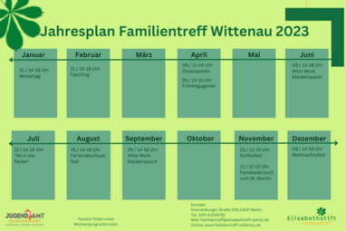 Jahresplan Familientreff | Elisabethstift Berlin