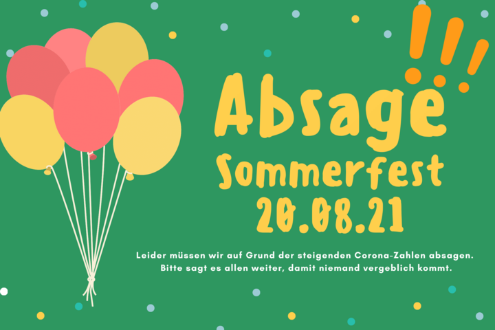 Absage Sommerfest 2021 () | Elisabethstift Berlin